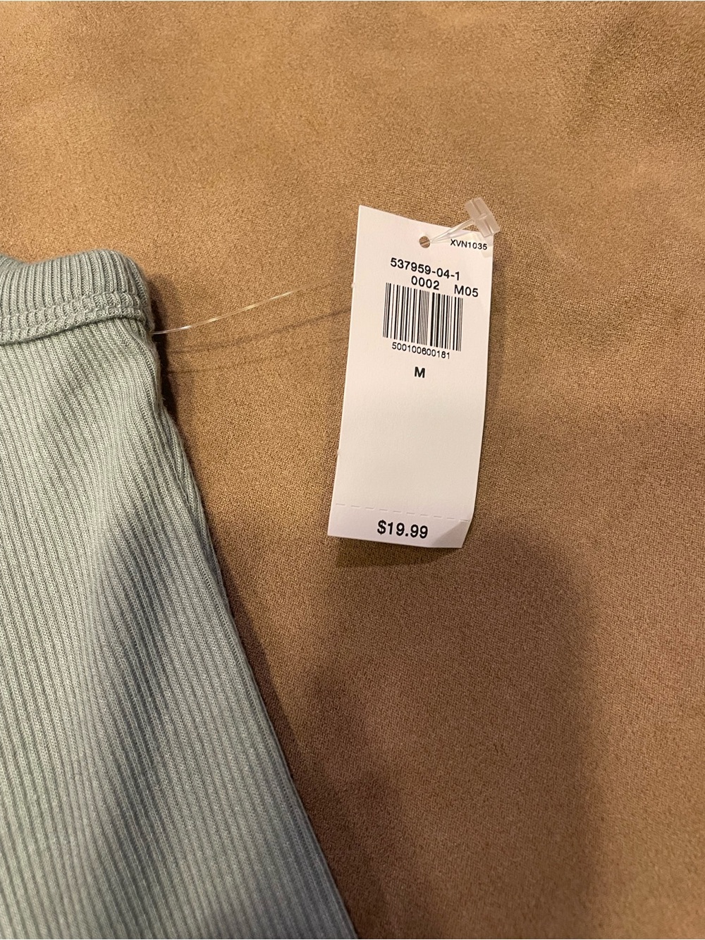 Old Navy Asymmetrical One-Shoulder Ribbed Tank Top - Black & Light green - Picture 9 of 9